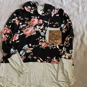 7th Ray 1X Colorblock Hoodie GUC